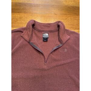 Large The North Face Burgundy Quarter Zip Fleece